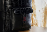 Croco Leather Backpack
