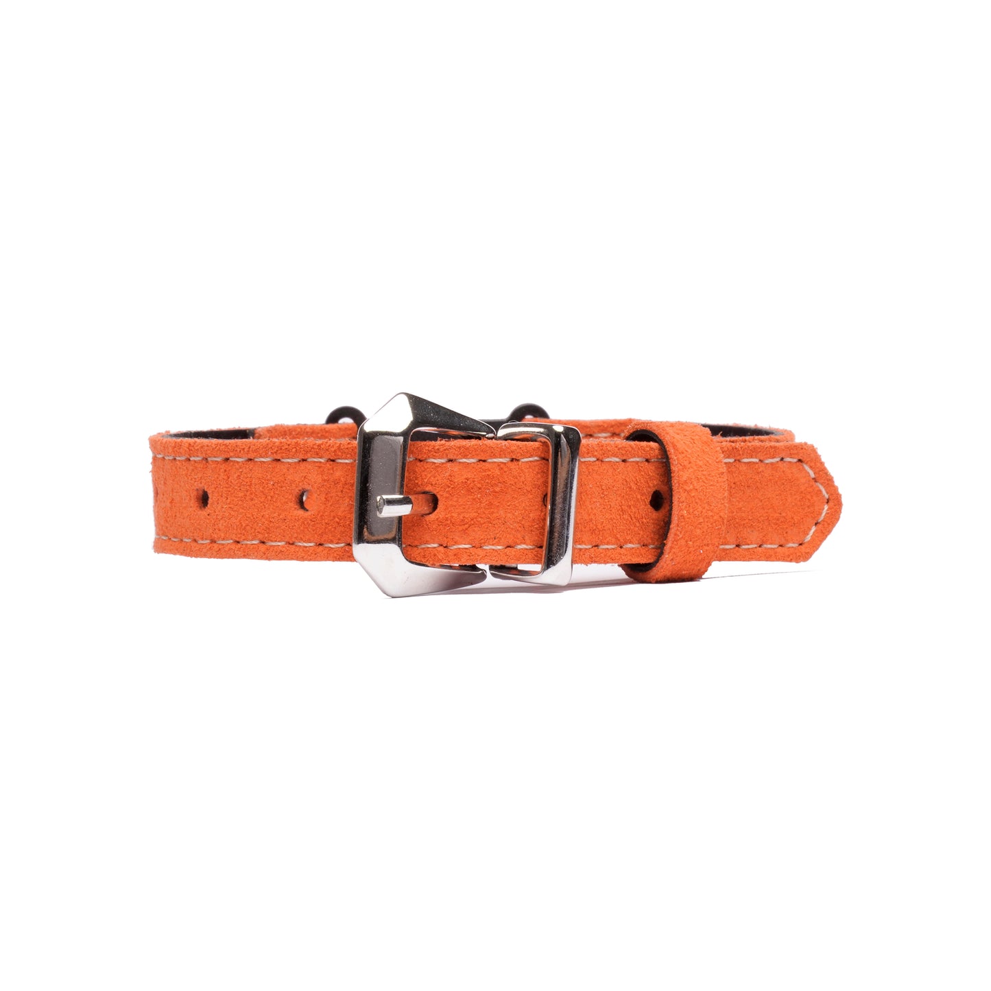 Suede Leather Cat Collar With Breakaway Safety Buckle