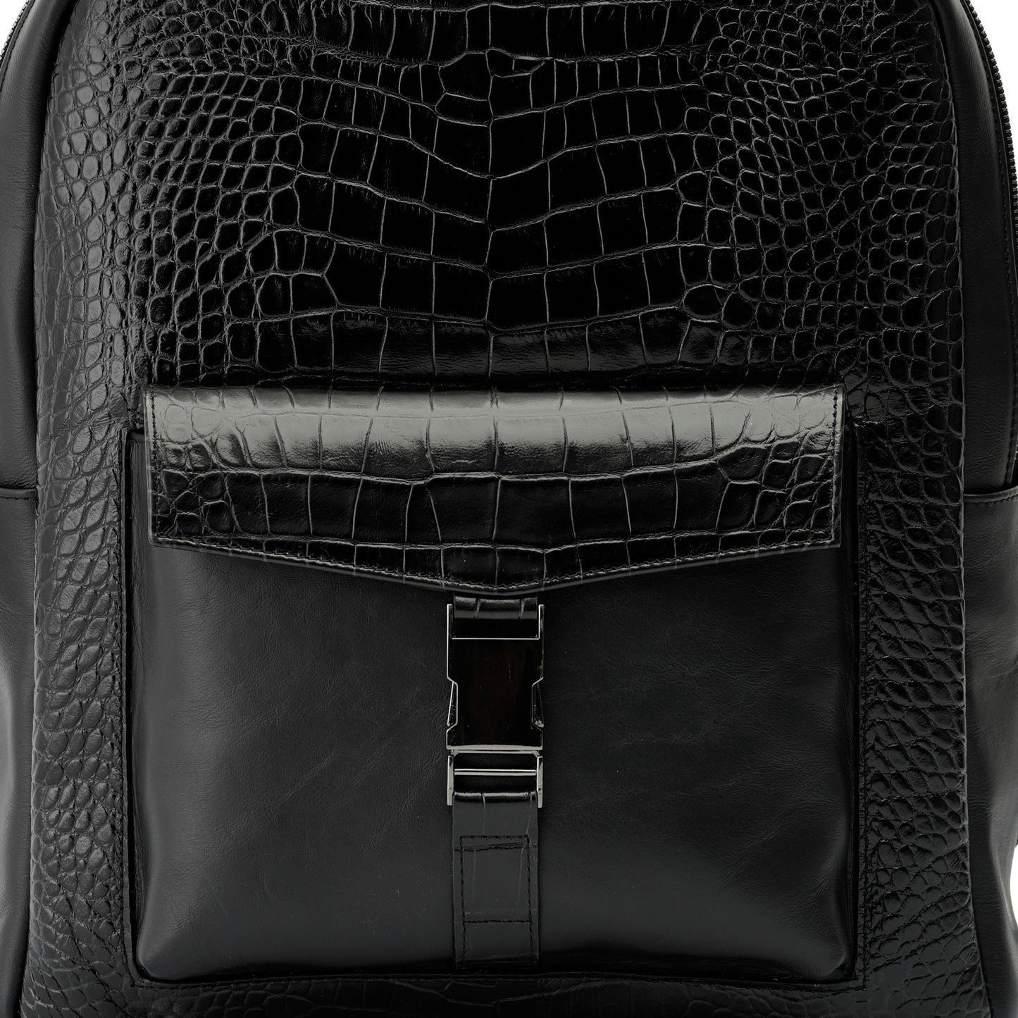 Croco Leather Backpack