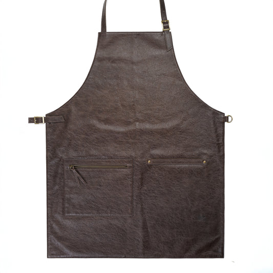 Classic Leather Apron with Pockets – Durable and Stylish Apron for Chefs, Bartenders, and Craftsmen