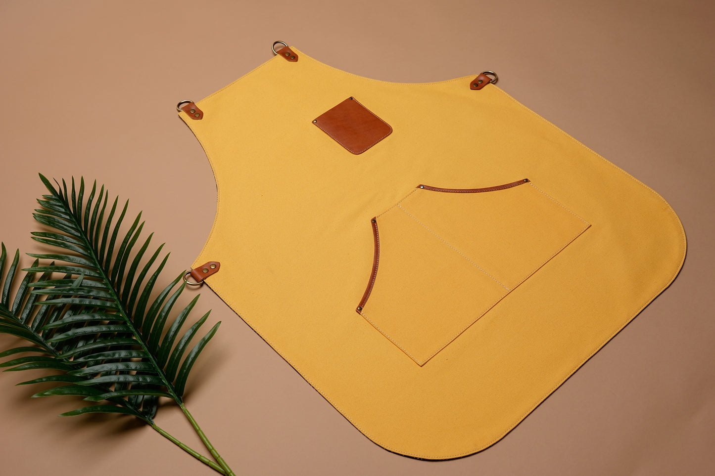 Yellow Canvas Barista Apron