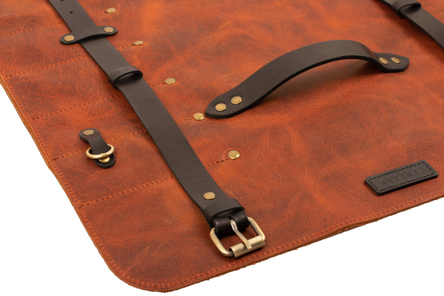 Chef Leather Knife Roll Bag