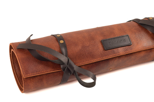 Chef Leather Knife Roll Bag