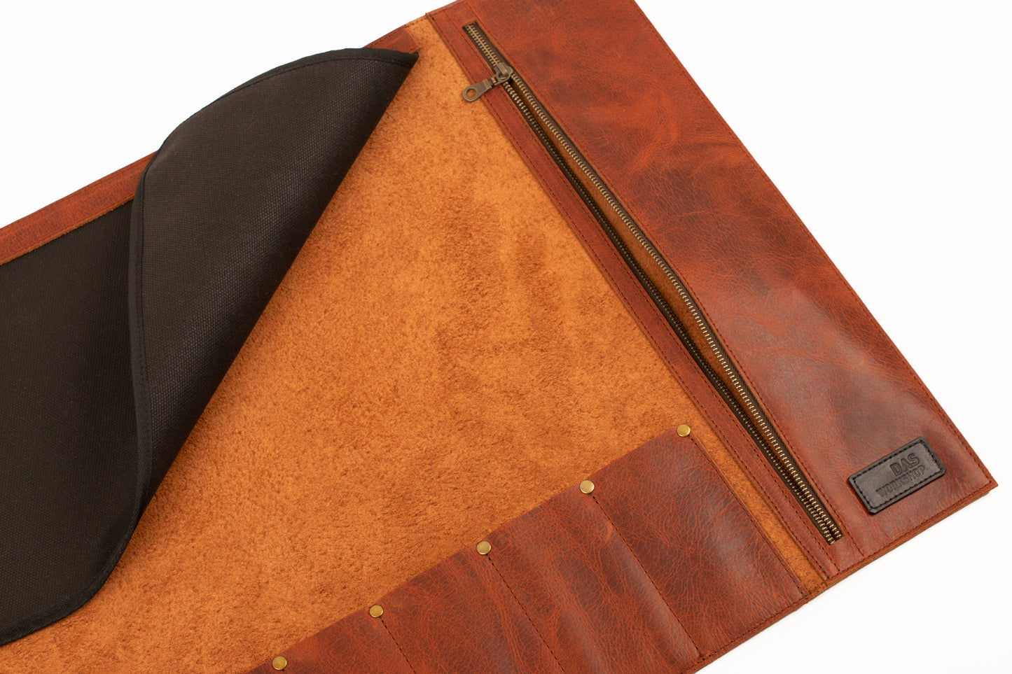 Chef Leather Knife Roll Bag